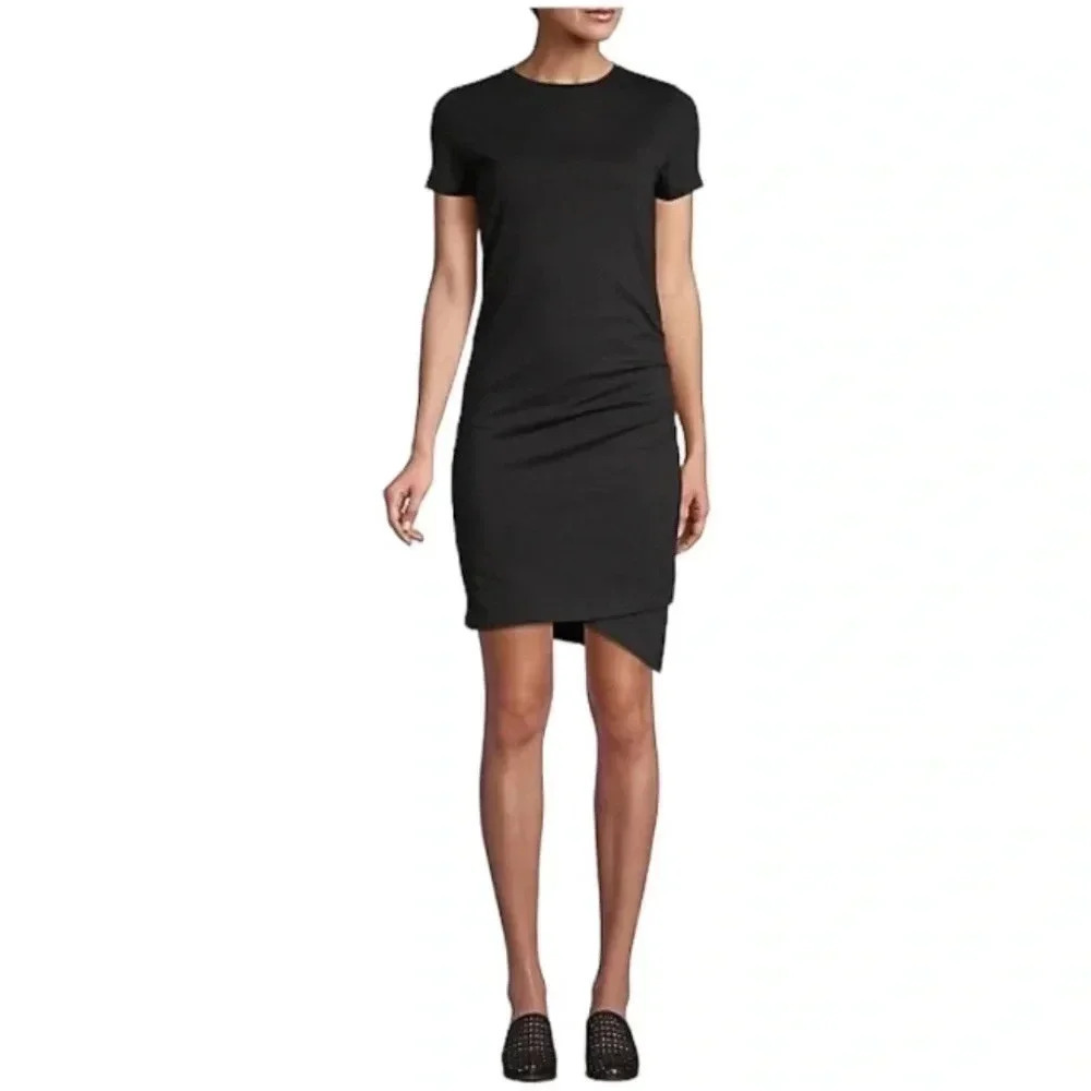 Design Lab Organic Cotton Asymmetrical T-Shirt Dress - Size Large